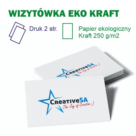 Wizytówka EKO 4+4 | Kraft