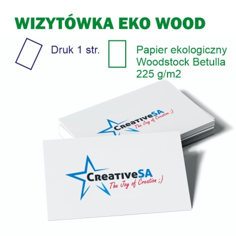 Wizytówka EKO 4+0 | Woodstock Wizytówka EKO 4+0 | Woodstock