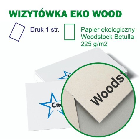 Wizytówka EKO 4+0 | Woodstock Wizytówka EKO 4+0 | Woodstock