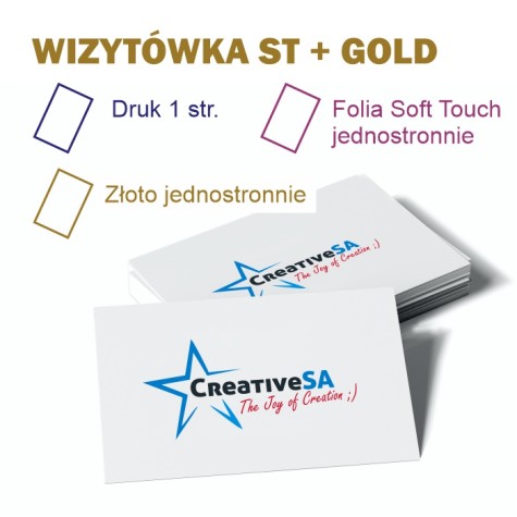 Wizytówka 4+0 | folia ST 1+0 | GOLD 1+0 Wizytówka 4+0 | folia ST 1+0 | GOLD 1+0