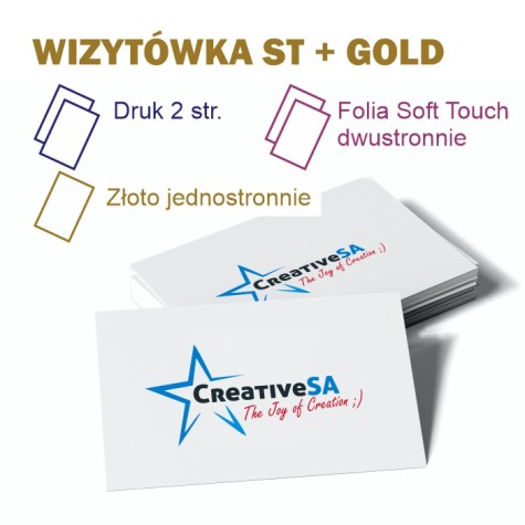 Wizytówka 4+4 | folia ST 1+1 | GOLD 1+0 Wizytówka 4+4 | folia ST 1+1 | GOLD 1+0