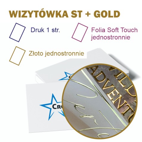 Wizytówka 4+0 | folia ST 1+0 | GOLD 1+0 Wizytówka 4+0 | folia ST 1+0 | GOLD 1+0